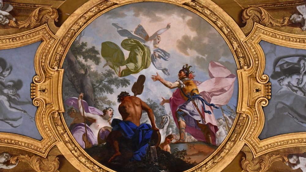 ציור מהמאה ה=18 בארמון המלכותי