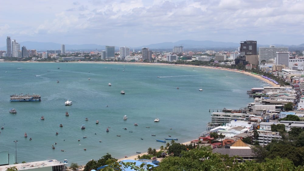 מפרץ פָּטאיָה הנשקף מנקודת התצפית