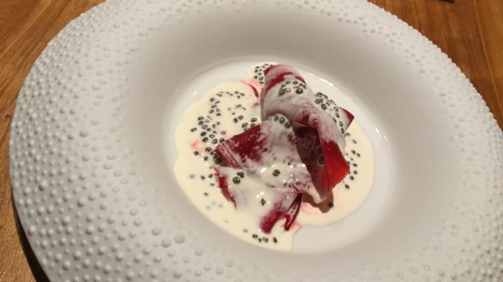 סלק במסעדת Mirazur