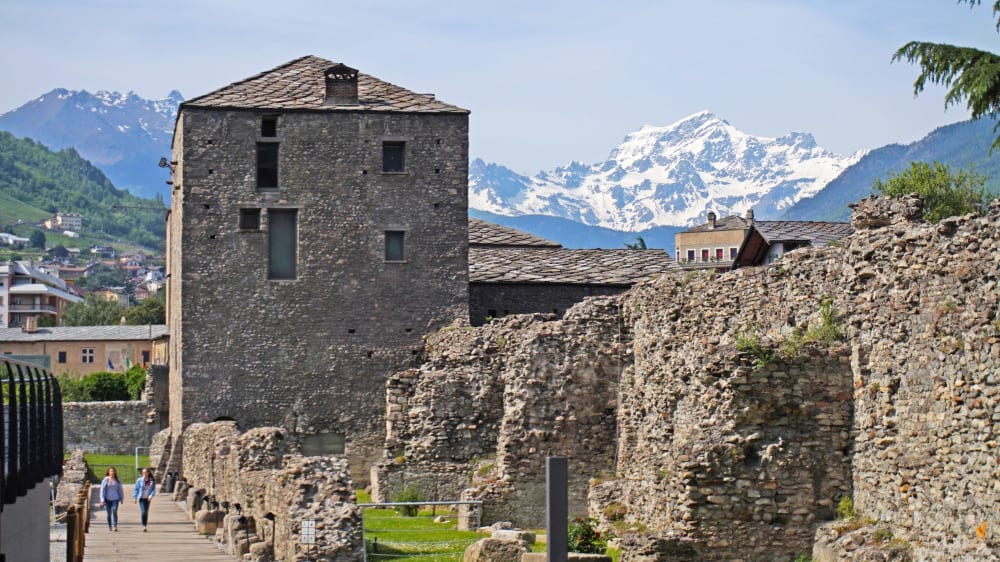 מקטע של החומות הרומיות