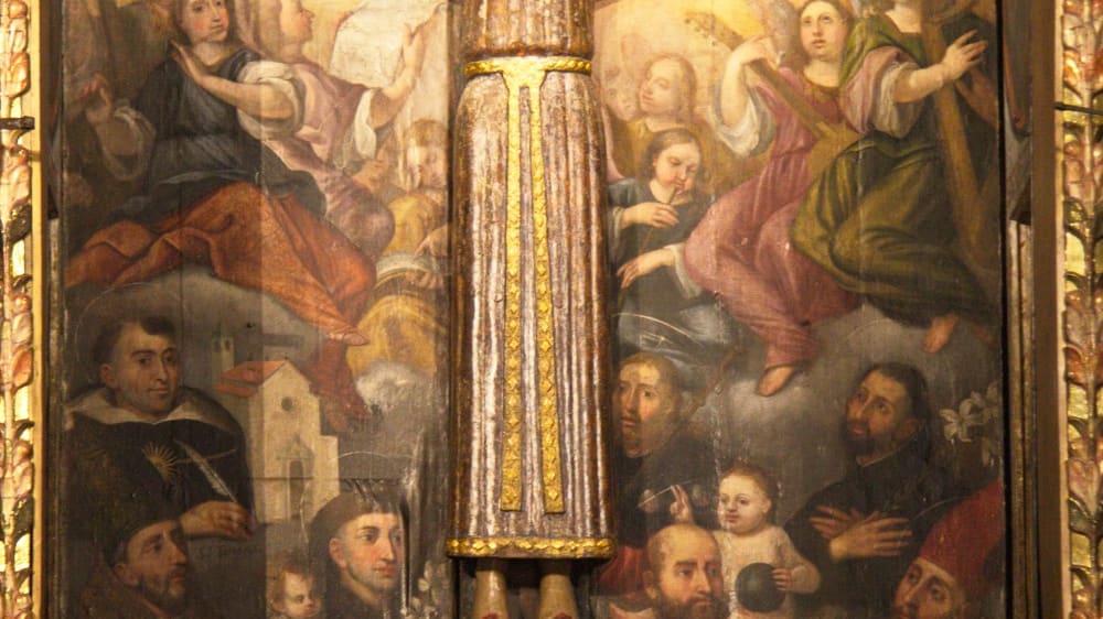 תיאור הצליבה בכנסיית סנט כּריסטוֹפוֹל דֶה בֶּגֶ׳ט