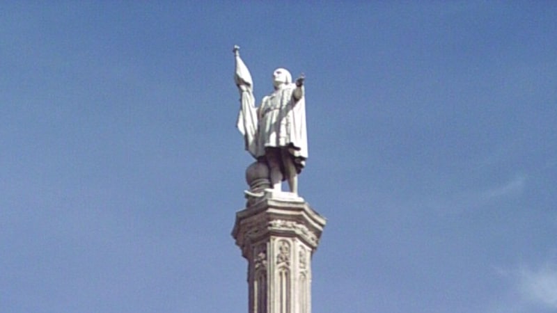 אנדרטה לכריסטופר קולומבוס בפלאסה דה קולון