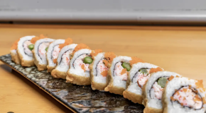 Crunchy salmon rolls