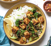 Karamelliserad tofu bowl