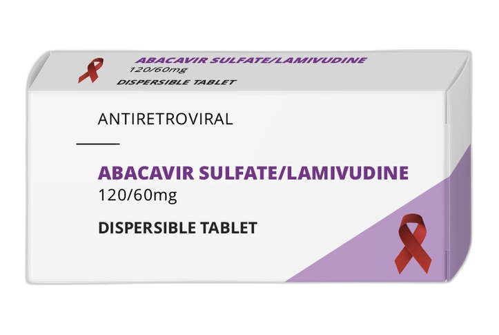 Abacavir/Lamivudine Dispersible Biconvex Tablets 120mg/60mg