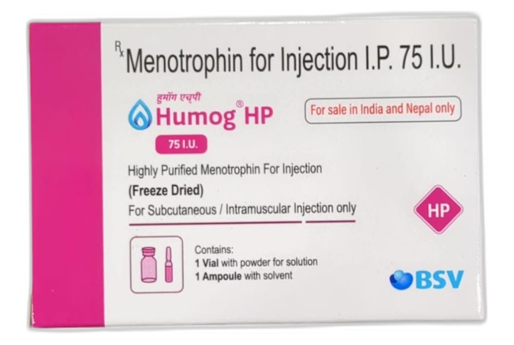 Bsv Humog 75 Hp Lyophilized Injection White Powder Or Cake 75 I.U