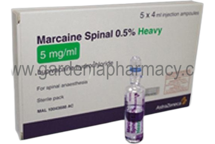 Marcaine Spinal 0.5% Heavy Amps Solution For Injection 5mg/ml