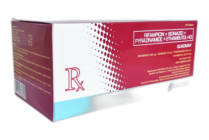 Rifampin/Isoniazid/Pyrazinamide Dispersible Tablets 75mg/50mg/150mg