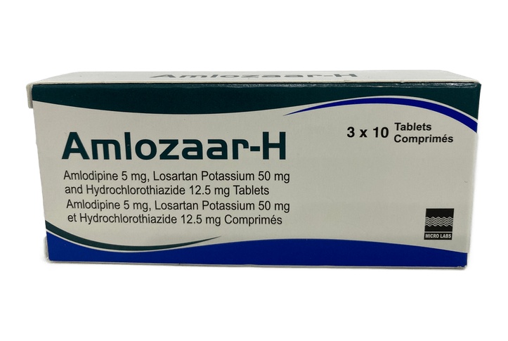 Amlozaar-H (Amlodipine 5mg + Htz 12.5mg) 1 Comp B/30