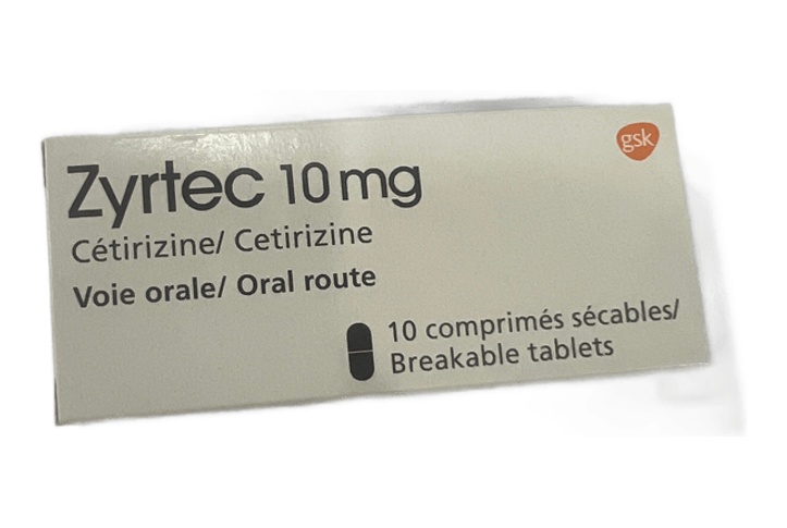 Zyrtec 10mg (Cetirizine) Tab b/10