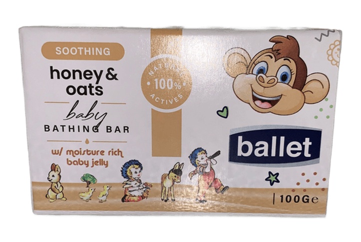 Ballet Baby Soothing Honey & Oats Bathing Bar 100g