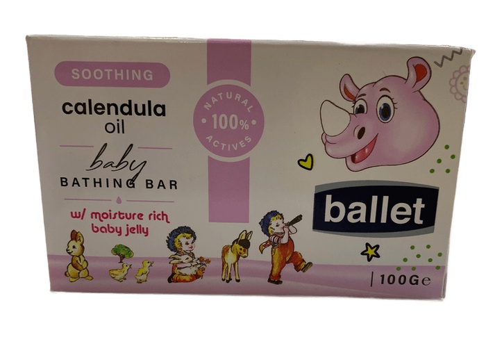 Ballet Soothing Calendula Oil Baby Bathing Bar 100g