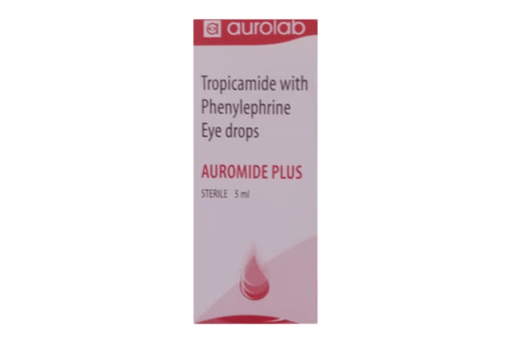 Auromide plus(tropicamide0.8%w/vwith phenylephhrine HCL5%W/v5ml