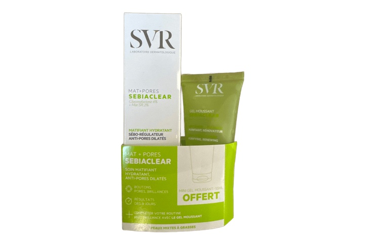 SVR Sebiaclear Mat + Pores 40ml + Cleansing Gel 55ml