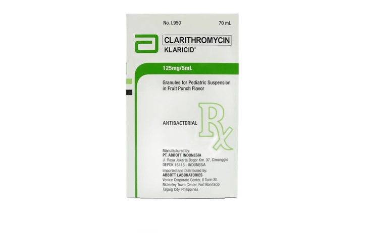 Clarithromycine suspension 125mg/5ml 70ml
