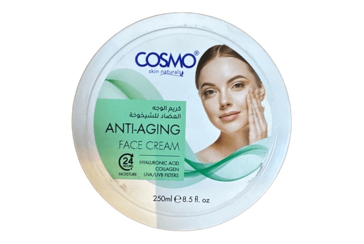 Cosmo Anti Aging Hyaluronic/ Collagen Face Cream 250ml