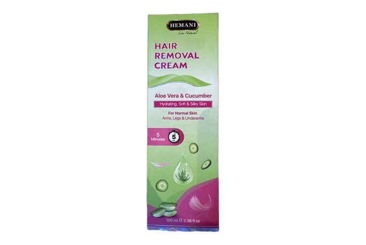 Hemani Hair Removal Cream Aloe Vera & Cucumber 100ml