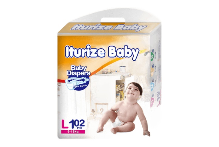 Iturize Baby Pampers L 9-18kg 102Pieces