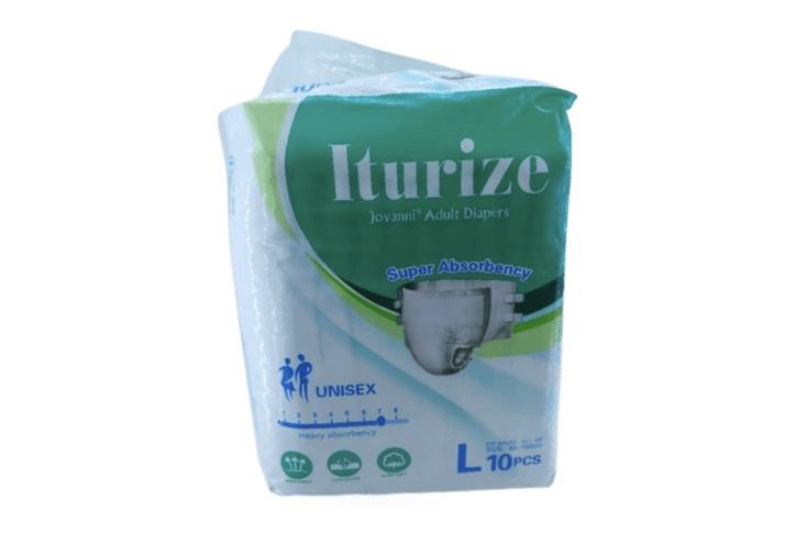 Iturize Adult Diapers Unisex L 10 Pcs