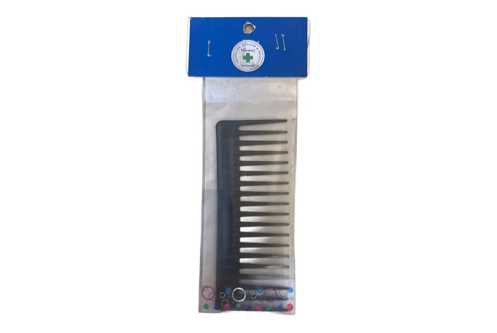 Comb Wide Tooth Nylon Black 155Mm