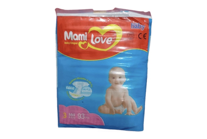 Mami Love Pampers 4-9kg Midi 93 PCS