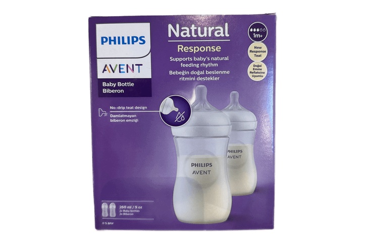 Avent Natural Baby Feeding Bottle Twin 260ml