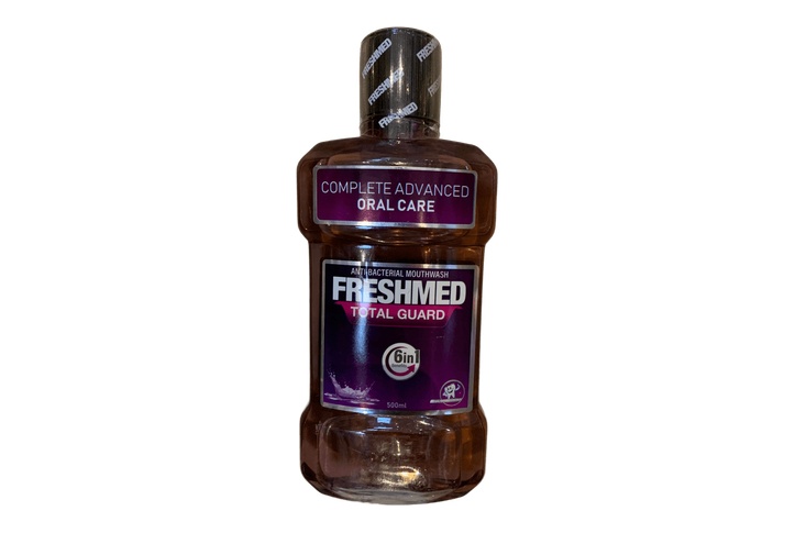 Anti bacterial mouthwash freshmed total gaurd 6in1 500ml