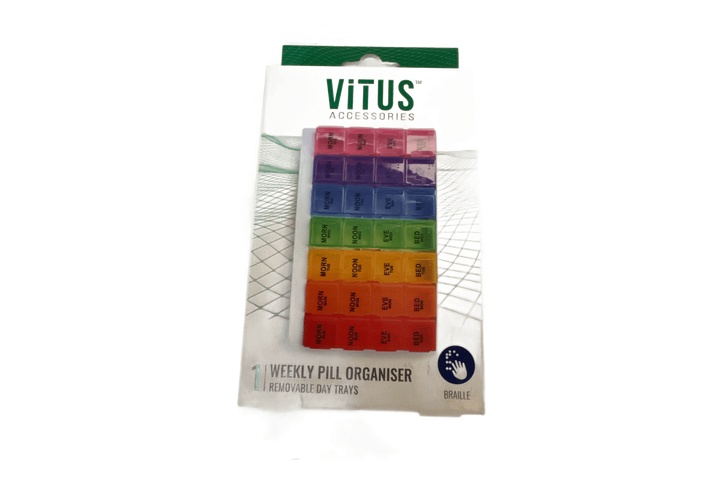 Vitus Pill Box-Organizer/Removable Trays