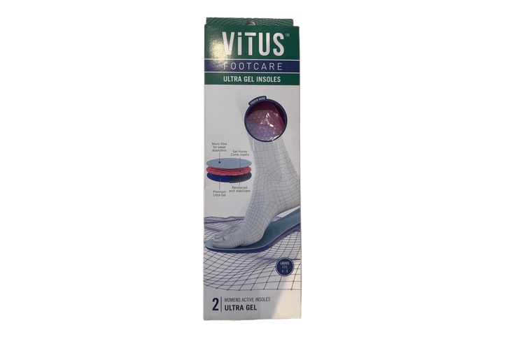Vitus Womens Ultra Gel Active Insoles
