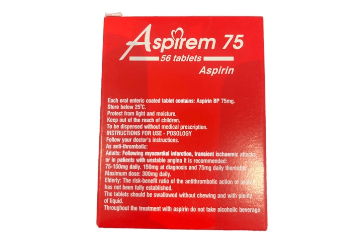 Aspirem 75mg Tablet (Aspirin junior)
