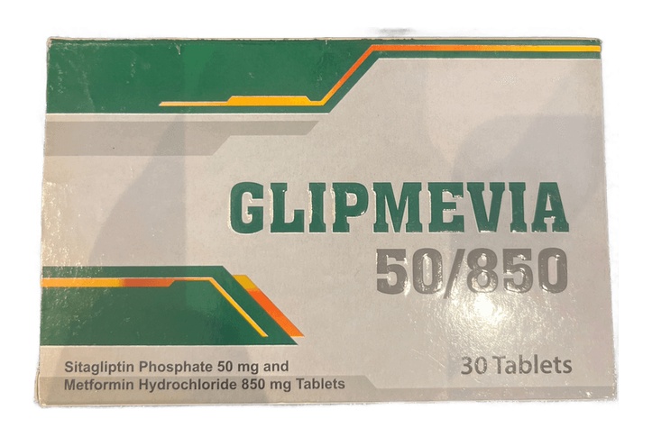 Glipmevia 50/850mg 30 Comp (Sitagliptin + Metformin)