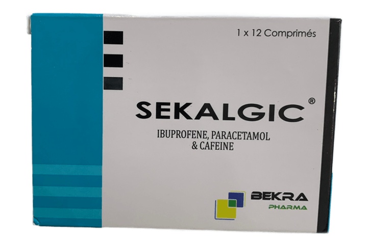 Sekalgic 1 Tab Box of 12 (Paracet+Ibuprofen+Caffeine)