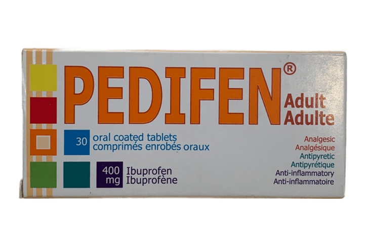 Pedifen 400mg 1 tab Box of 30 (Ibuprofen)