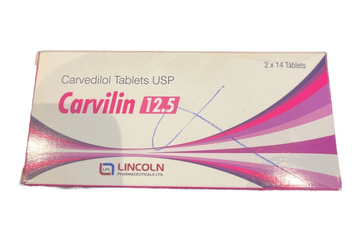 Carvedilol 12.5mg Tablet