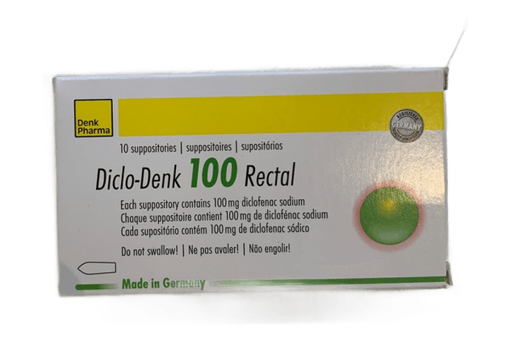 Diclo Denk (DICLOFENAC)100mg Suppo b/10