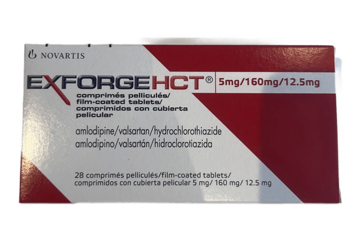 Exforge Hct 5/160/12.5mg Tabs B/28