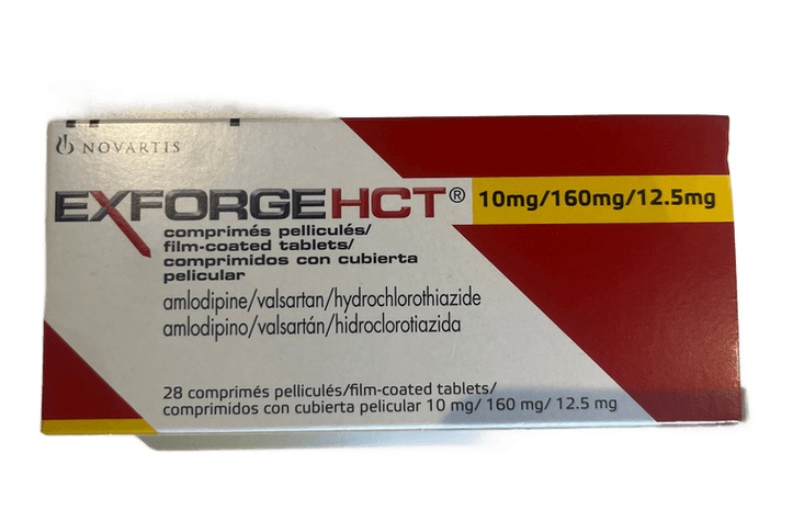 Exforge Hct 10mg/160mg/12.5mg 1 Comp b/28