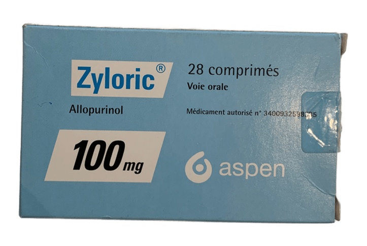 Zyloric (Blue) 100mg 1 Tab (Aspen) Box of 28