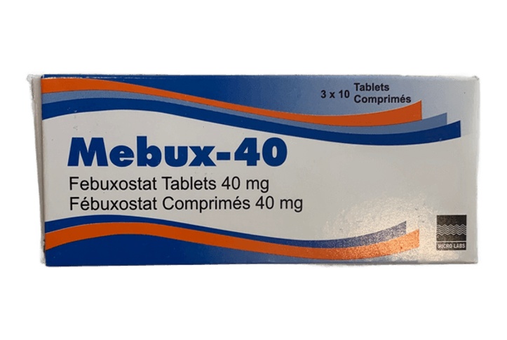 Mebux 40mg(FEBUXOSTAT) 1 Tab Box of 30