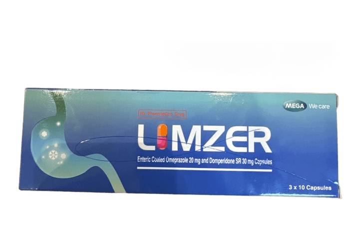 Limzer(Omeprazole+Domperidone) 50mg 1 Comp b/30
