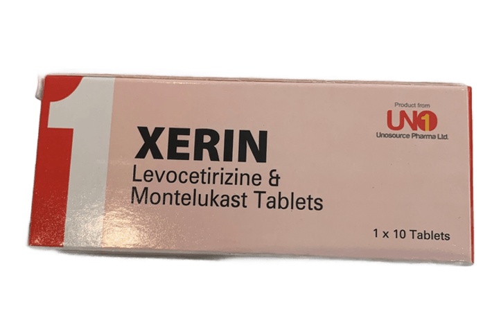 Xerin (Levocetirizine+Montelukast) 1 Comp Box of 10