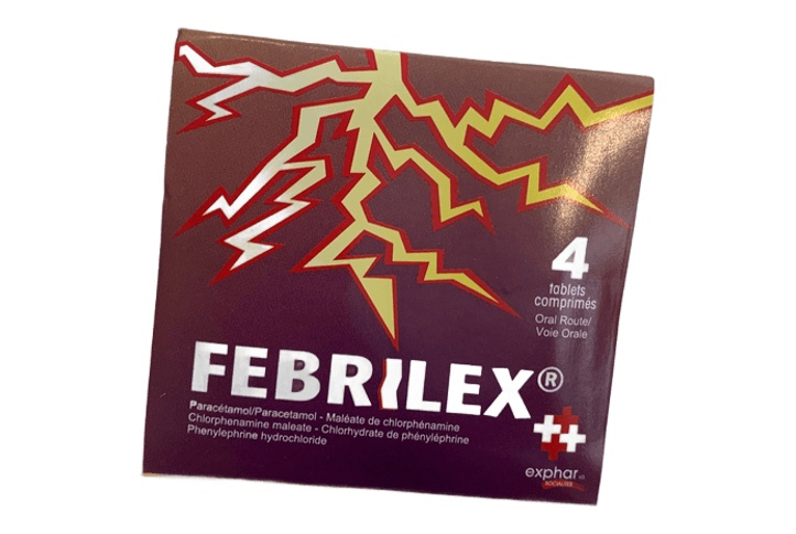 Febrilex 1 Tab Pack of 4 Box of 50