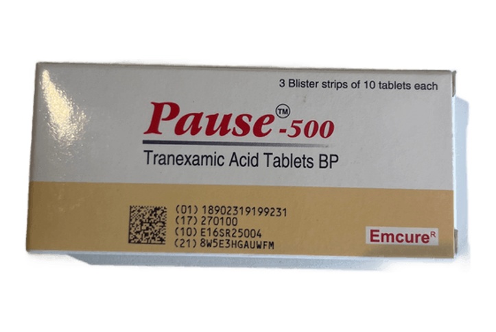 Pause 500mg Tab b/30