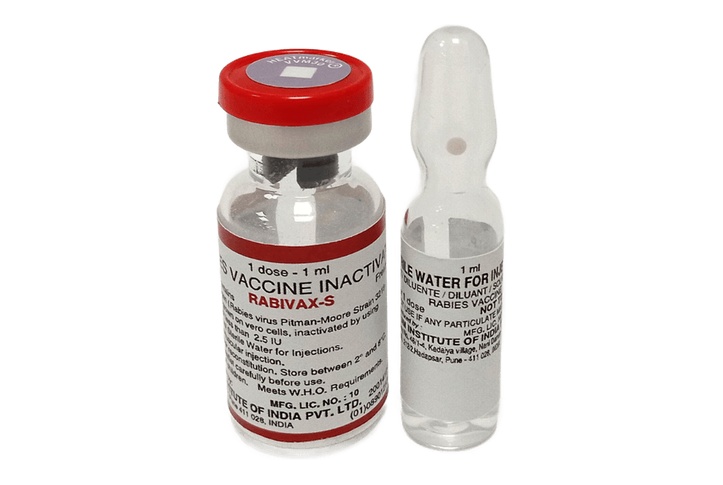 Rabies vaccine injection