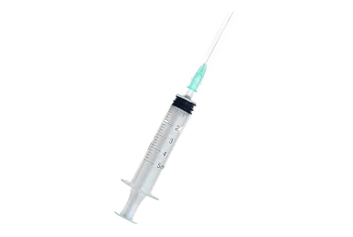 SYRINGE UU 5ML NEEDLE 21G