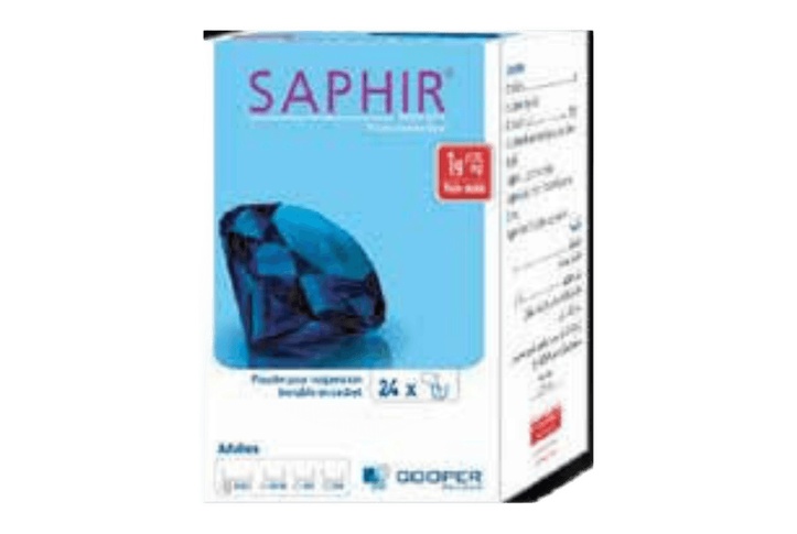 Saphir Sachet 500mg/62.5mg B/12