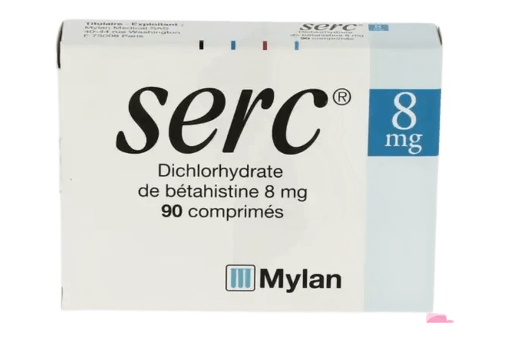 Serc 8mg tab B/90