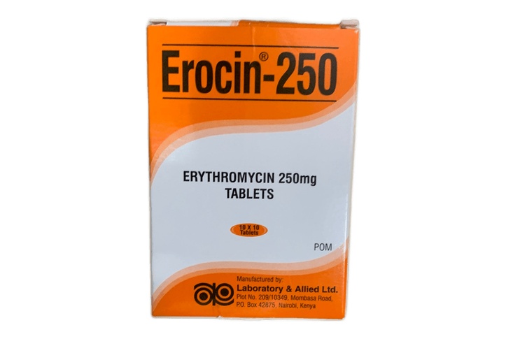 Erythromycine 250mg tablet