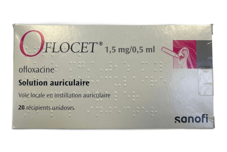 Oflocet 1,5mg/0,5ml Solution Auriculaire Unidose