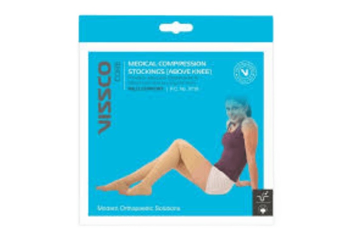 Visco Medical Compression Stockings Above Knee Length L